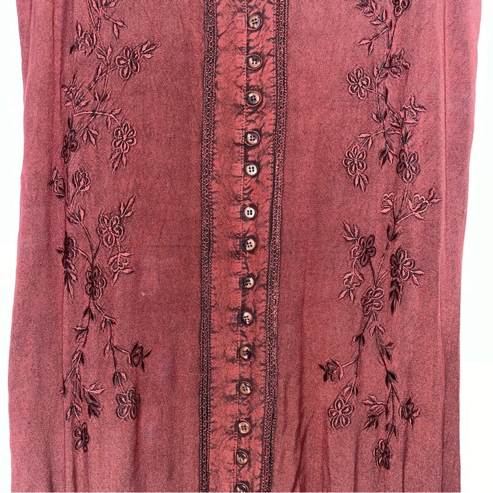 India Boutique free size burgundy jumper dress - Picture 11 of 14